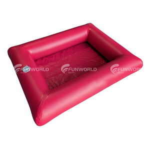 Station de remplissage gonflable d'eau en PVC personnalisée porte-gobelet à flotteur plateau de <span class=keywords><strong>piscine</strong></span> flottant avec <span class=keywords><strong>pompe</strong></span> à air à vendre - Product Image 3