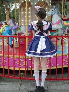 メイド服 ロリータ コスプレ衣装 アニメ風 かわいい スカート 衣装セット - Product Image 5