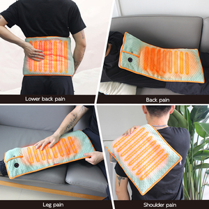 Almohadillas Calefactoras Eléctricas Ajustables Personalizadas para la Cintura, Soporte Cómodo para Aliviar el Dolor de Espalda con Soporte <span class=keywords><strong>Lumbar</strong></span> Calefactado - Product Image 4