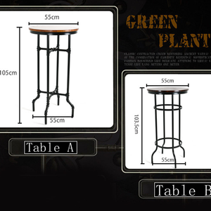 Khung Ống Cao Top Table Pub <span class=keywords><strong>Bar</strong></span> Bảng Thiết Kế Công Nghiệp Vòng Kim Loại Chắc Chắn Cho Phòng Ăn Nhà Hàng <span class=keywords><strong>Bar</strong></span> Nội Thất Hiện Đại 50 - Product Image 6