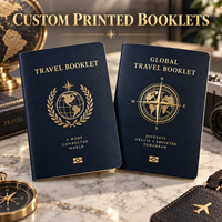 Couverture de passeport en cuir personnalisée pour événement de mariage, impression à chaud dorée pour décoration sur le thème du voyage