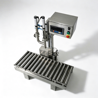 Machine de remplissage semi-automatique à tête unique pour liquides au-dessus du niveau, haute précision pour l'emballage de liquides en fûts de 0,5 à 20 kg