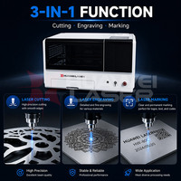 Mini machine de découpe laser à fibre domestique 800W, petite, automatique, CNC, pour découpe et gravure de tôles en acier inoxydable et aluminium