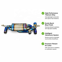 Échappement haute performance FDK pour Lotus EMIRA 3.5L Valvetronic, système d'échappement léger et sonore, tuyau d'échappement en alliage de titane bleu
