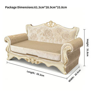 Canapé-lit <span class=keywords><strong>griffoir</strong></span> moderne et écologique pour grands chats, taille personnalisable, <span class=keywords><strong>griffoir</strong></span> d'intérieur pour chats - Product Image 6