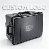 Grande valise à outils étanche IP67 Mousse personnalisée à l'intérieur de l'équipement dur en plastique en matériau PP avec roues à poignée de traction prises en charge par l'OEM