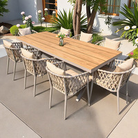 Ensemble table et chaises de jardin en alliage d'aluminium style nordique pour extérieur, idéal pour cour et balcon - Chine