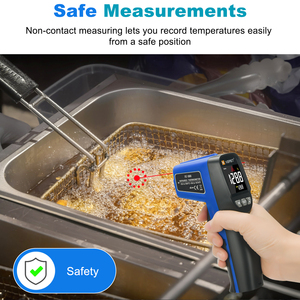 Professional Non-contact Infrared <b>Thermometer</b> -50~580 Range LCD Light Laser Aiming Digital <b>Thermometer</b> OEM/ODM Customizable XE-5 - Product Image 2