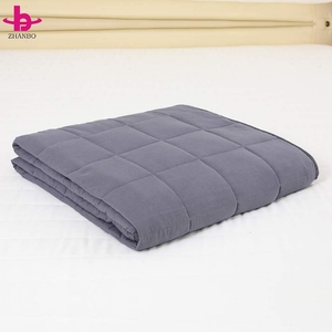 <span class=keywords><strong>Couverture</strong></span> <span class=keywords><strong>lestée</strong></span> personnalisée en polyester et coton pour soulager l'anxiété, <span class=keywords><strong>couverture</strong></span> lourde pour un sommeil profond, vente en gros d'usine - Product Image 2