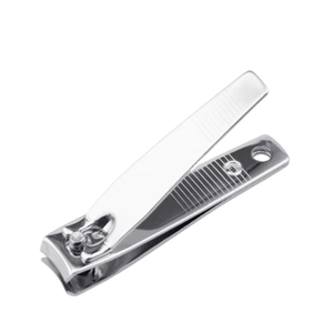 Tagliaunghie tagliaunghie portatile piccolo in acciaio inossidabile argento con lima per la cura della casa - Product Image 1