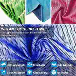 Toalla Deportiva de Poliéster de Color Puro de 30*100cm, Lista para Enviar, Tejida, Suave, de Secado Rápido y Refrescante para Gimnasio y Yoga - Product Image 2