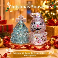 Jouet Squishy Bonhomme de Neige de Noël en Caoutchouc Anti-Stress, Ornement d'Arbre, Cadeau de Fêtes, Vente en Gros Direct Fabricant