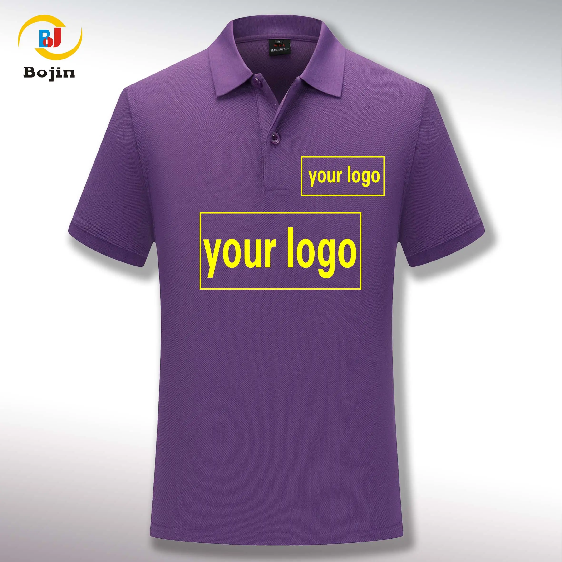 200 Gram Polyester Custom Golf Afdrukken Polo T Shirts Print Logo Mannen Vrouwen Polo Shirts