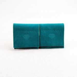 Custom logo Faux Suede Jewelry Packaging <b>Envelope</b> Pouches With Insert Card Polishing Cloth for Necklaces Velvet <b>Gift</b> Bags - Product Image 6