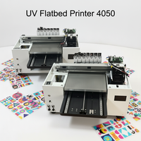 Imprimante UV à plat Benlun 4050 avec tête d'impression XP600/i1600/i3200, 4 cartouches, compatible avec les matériaux flexibles, durs et en plastique, encre UV automatique
