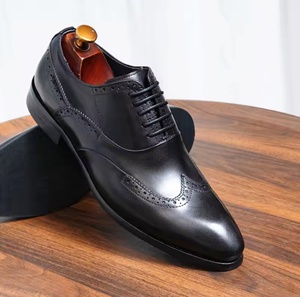 Chaussures Oxford pour occasions de mariage, bout fermé, imperméables, dessus en cuir véritable, fermeture à enfiler - Product Image 2
