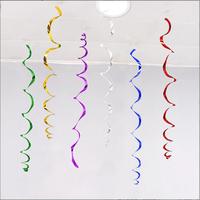 6 pièces suspendus spirale tourbillons tourbillons fête décoration plafond banderoles double tourbillons pour fête anniversaire mariage remise des diplômes