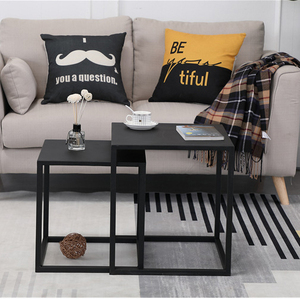 Bàn cà phê vuông kết hợp căn hộ nhỏ góc bàn đơn giản vài cạnh sắt vài đơn giản hiện đại phòng khách nhà sofa nhà - Product Image 5