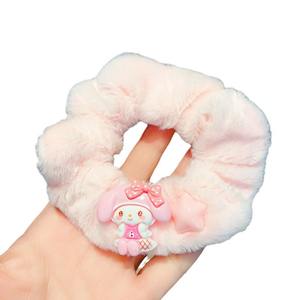 إكسسوارات شعر يدوية الصنع من القطيفة بتصميم كرتوني، رباط شعر مطاطي على شكل الأمعاء الغليظة، حبل شعر من ييوو لتسريحات ذيل الحصان للمهرجانات - Product Image 5