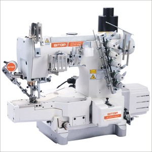 Machine à coudre industrielle à cylindre plat BT-600-01CB-UT pour fournisseur d'articles vestimentaires professionnels avec coupe-fil automatique - Product Image 1