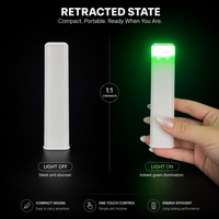 Bâton lumineux LED portable 15 couleurs, baguette lumineuse rétractable en ABS avec personnalisation pour anniversaires, boîtes de nuit et promotions
