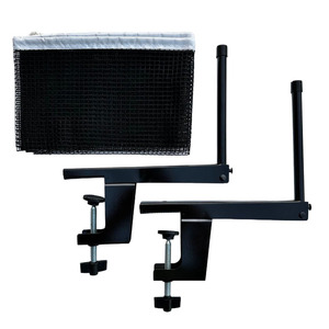 Filet de tennis de <span class=keywords><strong>table</strong></span> en fer noir durable, installation facile avec pince à vis robuste et clip de filet, tension et <span class=keywords><strong>hauteur</strong></span> réglables - Product Image 4