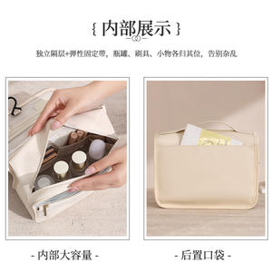 กระเป๋าเครื่องสำอาง Beenlove น้ำหนักเบา พกพาสะดวก พร้อมหูหิ้วแขวนได้ หลายสี สำหรับผู้หญิง ใช้สำหรับเดินทาง - Product Image 2