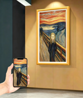 Afficheur publicitaire numérique LCD Android mural, affichage numérique Full HD intérieur avec contrôle par application