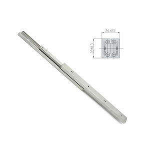 Deslizador telescópico de alta resistencia Guía de acero de alta carga 28mm de ancho 26mm de espesor Deslizador bidireccional personalizado Carga 230Kg Rollon Cajones Rieles - Product Image 4