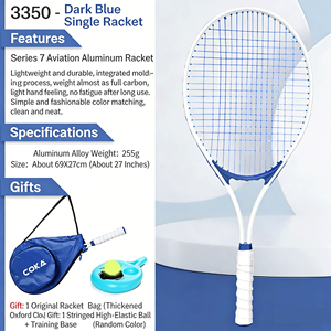 2 Raquetas de <span class=keywords><strong>Tenis</strong></span> de Fibra de Carbono Luminosas de Alta Calidad para Niños y Jóvenes, Incluye 1 Funda para Pelota y Bolsa - Product Image 5