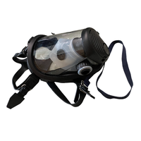 Masque à gaz intégral à double filtre avec lentille scellée et sangles réglables et connecteur à baïonnette 3M pour la protection contre les produits chimiques et les mines