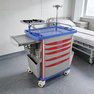 Y Tế Tai Nạn Xe Tùy Chỉnh Hồi Sức Khẩn Cấp Xe Đẩy Nhiệm Vụ Nặng Nề Bệnh Viện Tai Nạn Giỏ Hàng Với Iv Cực Và Oxy Chủ - Product Image 2