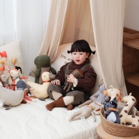 Peluches personnalisées en gros, design sur mesure, super douces, en coton PP, animaux câlins et câlignards, jouets en forme de canard, poulet, girafe pour