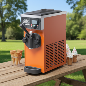 Machine à crème glacée automatique compacte à usage commercial, à tête unique, en acier inoxydable, avec une capacité de 4,7 L - Product Image 2