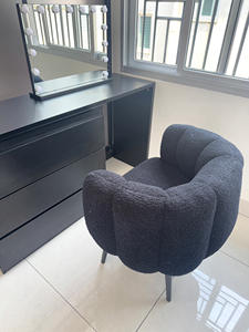 Silla de maquillaje, silla de ordenador para dormitorio, silla minimalista para manicura, silla de tocador, silla individual informal para sala de estar. - Product Image 5