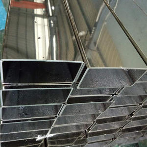 하이 퀄리티 40x60mm 직사각형 파이프 정사각형/직사각형 반원 아연 도금 골판지 스틸 사각형 튜브 - Product Image 4