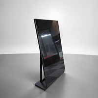 Afficheur numérique LCD tactile de 43 pouces avec design de sol stable, verre trempé protecteur et corps métallique robuste pour centre commercial