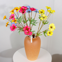 Fleurs artificielles en soie pastel, petites marguerites Cosmos, tiges pliables, fausses fleurs sauvages pour arrangements de table événementiels bohèmes – Approvisionnement direct usine