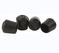 Vente en gros usine : Embouts de protection antidérapants en caoutchouc pour pieds de chaise, ronds noirs de 1 pouce, pour carrelage et parquet