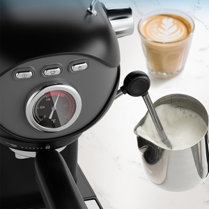 Cafetière expresso avec mousseur à lait à vapeur, contrôle de la température de la pompe à 20 bars, pour cappuccino fait maison, latte, cadeau de Noël - Product Image 4
