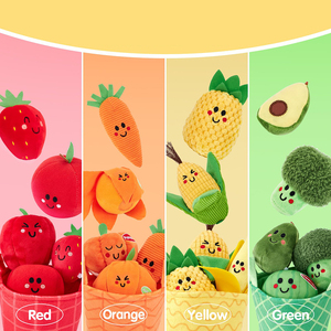 Nouveau jouet sensoriel personnalisé ZT 2026 <span class=keywords><strong>pour</strong></span> bébés, peluche fruits et légumes, jouet éducatif de tri des couleurs <span class=keywords><strong>pour</strong></span> <span class=keywords><strong>les</strong></span> tout-<span class=keywords><strong>petits</strong></span> - Product Image 2