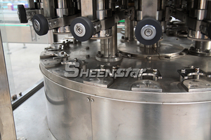 Đầy đủ tự động 2 trong 1 có ga nước giải khát có thể làm đầy và seaming Máy 8000 CPH gas mềm uống Pop có thể đóng hộp dòng máy - Product Image 4