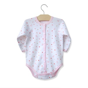 Combinaison bébé 100% coton à manches longues avec boutons pression sur le devant, imprimé animal cartoon, vêtements bébé durables, combinaison pour nouveau-né - Product Image 3