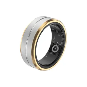 OEM/ODM Creative Design Health Monitoring Sleep Tracker Magnetic Faster Charging NFC Silver Ceramic Smart Ring