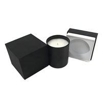 Caja de velas de cartón Kraft personalizada de alta calidad, estampado de lámina dorada, revestimiento UV en relieve, terciopelo de comida brillante mate que se desvanece