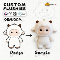 Fabricant de jouets en peluche personnalisés, poupées en peluche d'animaux de haute qualité, jouets en peluche mignons personnalisés en forme de mouton, jouets en peluche doux pour cadeaux, vente en gros OEM ODM