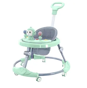 저렴한 무료 배송 다기능 워킹 의자 아기 4 1 소녀 아기 소년 워커 2022 음악 바퀴 좌석