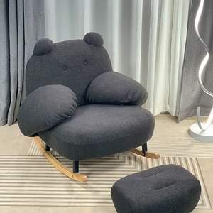 Ghế phòng khách sang trọng hiện đại phong cách Bắc Âu, ghế thư giãn, ghế sofa đơn, ghế nằm thư giãn cho người lớn, phòng ngủ, chất liệu nhung cao cấp, nội thất chất lượng cao - Product Image 4