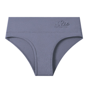Culottes en coton taille moyenne couleur unie, style européen et américain, populaires sur <span class=keywords><strong>Shein</strong></span>, sous-vêtements doux pour femmes, vente en gros directe d'usine - Product Image 5
