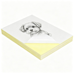 Papier autocollant en vinyle imprimable A4, imperméable, brillant, mat, étiquettes jet d'encre, personnalisées, OEM - Product Image 2